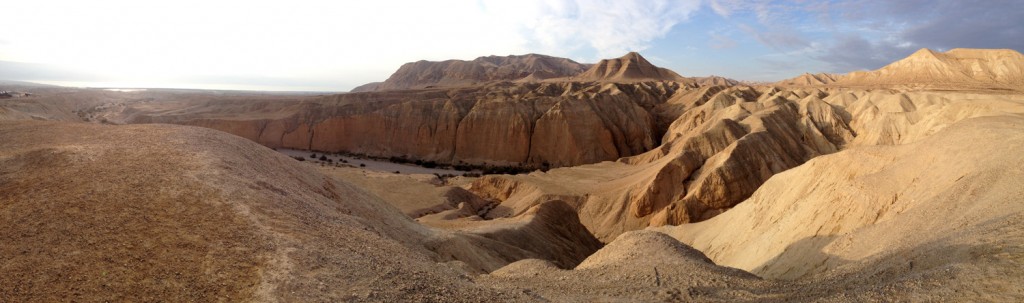 Wanderung durch die Negevwüste mit Blick aufs Tote Meer.