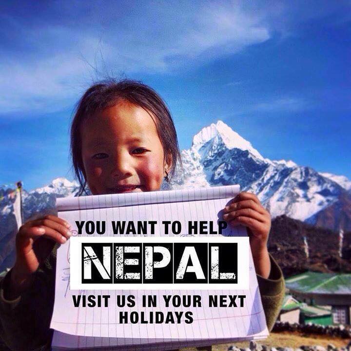 Help Nepal = Visit Nepal!
