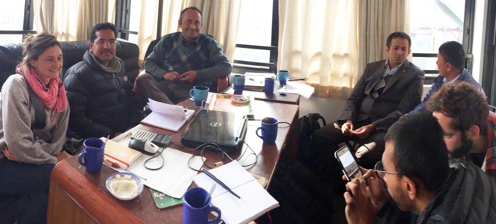 Team is discussing the project / Kathmandu, Dec. 22nd 2015